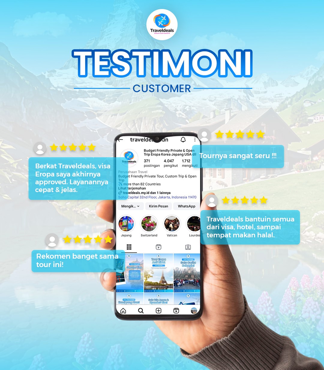 Review dan Testimoni Klien Traveldeals Jakarta